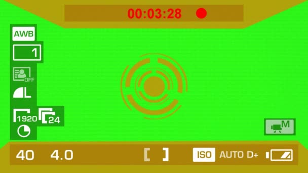 Enregistrement de caméra - Écran vert - Cercle - Orange 