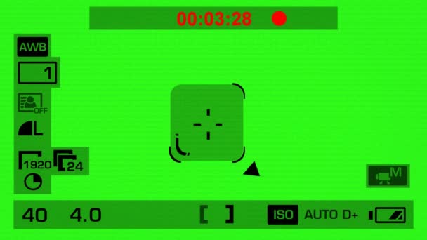 Enregistrement de caméra - Écran vert - Carré - Noir 