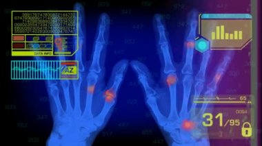 Analiz - grafik - sarı eller