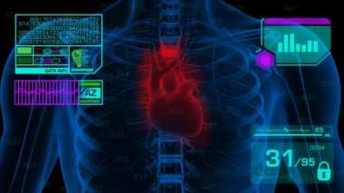 Kalp analizi - grafik - mavi