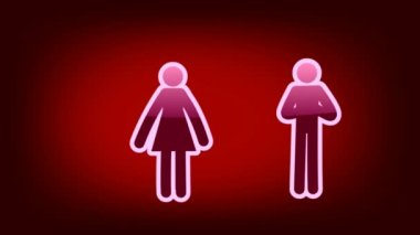 Çift sembolü - Icon - kırmızı