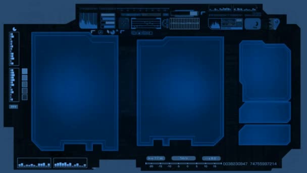 Impressões digitais - Digitalização avançada - Azul — Vídeo de Stock