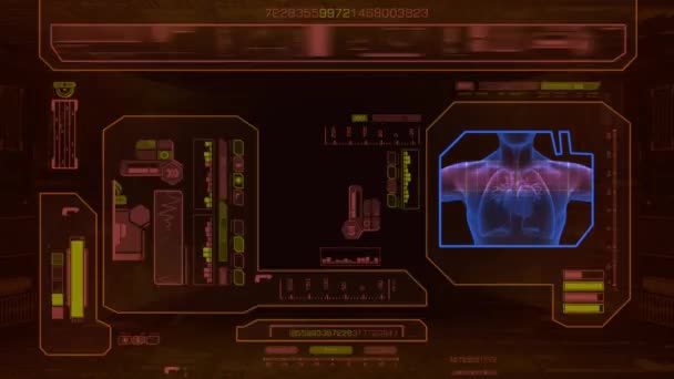 Advanced Heart Scan - red — Stock Video