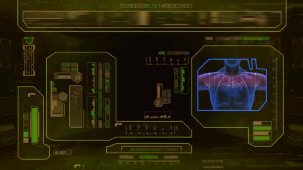 Advanced Heart Scan - yellow — Stock Video