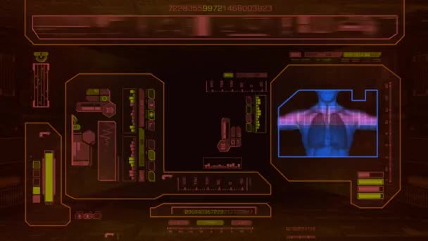 Advanced Lungs Scan - red — Stock Video