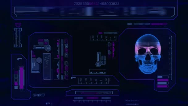 Analyse avancée du crâne - bleu 