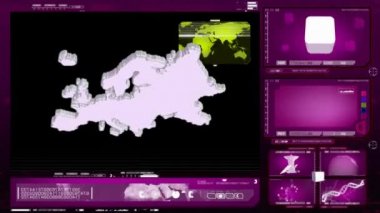 Europe - bilgisayar monitörü - pembe