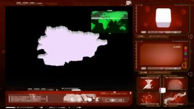 Andorra - bilgisayar monitörü - kırmızı