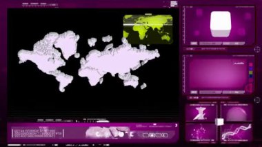 Dünya - bilgisayar monitörü - pembe 00