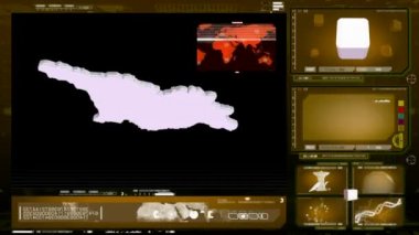 Georgia - bilgisayar monitörü - sarı