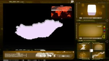 Macaristan - bilgisayar monitörü - sarı