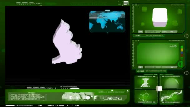 Lichtenstein - moniteur d'ordinateur - vert 