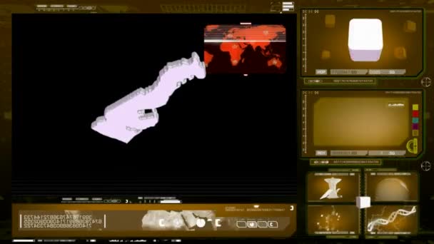 Monaco - moniteur d'ordinateur - jaune 00 