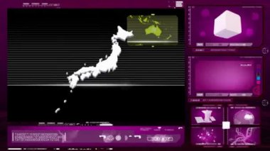 Japonya - bilgisayar monitörü - pembe 00