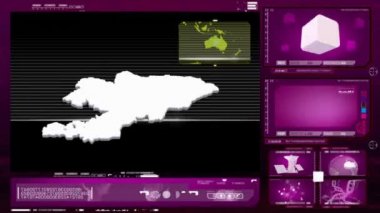 Kırgızistan - bilgisayar monitörü - pembe 0