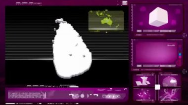 Sri Lanka - bilgisayar monitörü - pembe