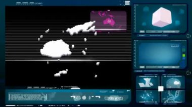 Fiji - bilgisayar monitörü - mavi 0