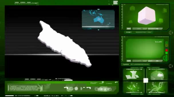 Aruba - monitor de ordenador - verde 0 — Vídeo de stock