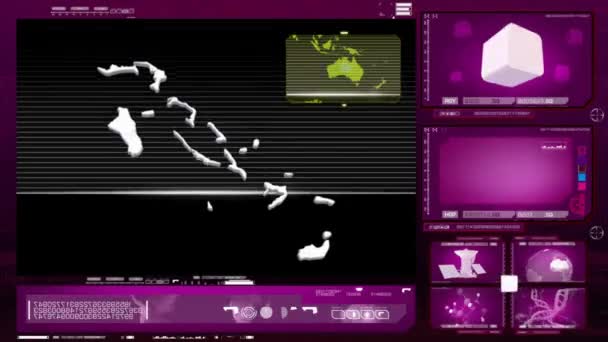 バハマ - コンピューターのモニター - ピンク 0 — ストック動画