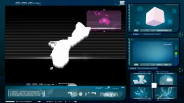 Guam - bilgisayar monitörü - mavi 0