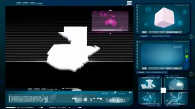 Guatemala - bilgisayar monitörü - mavi 0