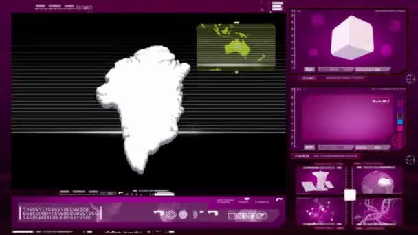 Gronelândia - monitor de computador - rosa 0 — Vídeo de Stock