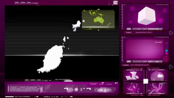 グレナダ - コンピューターのモニター - ピンク 0 — ストック動画