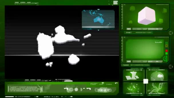 guadeloupe - écran d'ordinateur - vert 0 