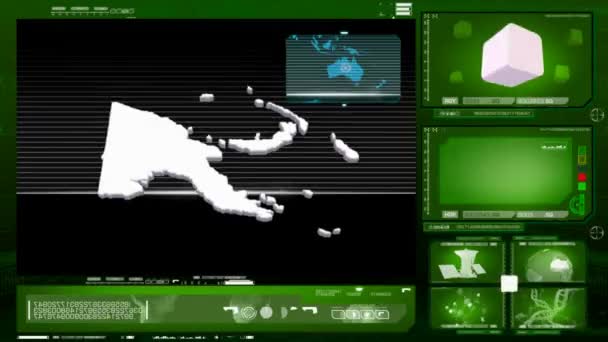 Papouasie-Nouvelle Guinée - moniteur d'ordinateur - vert 0 