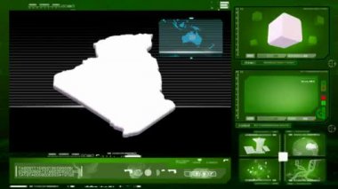 Cezayir - bilgisayar monitörü - yeşil 0