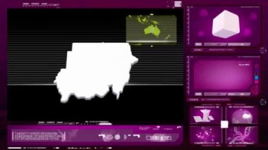Sudan - bilgisayar monitörü - pembe 0