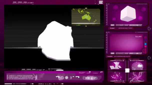 Suazi - monitor komputerowy - różowy 0 — Wideo stockowe