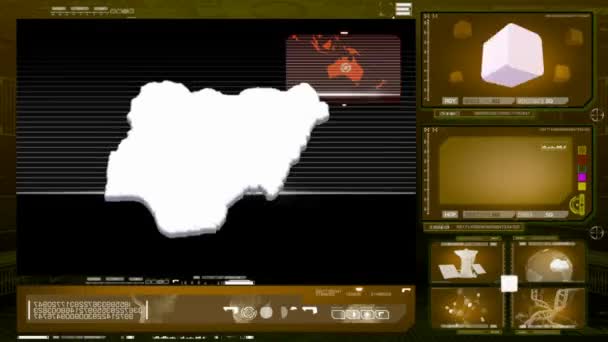 Nigeria - monitor per computer - giallo 0 — Video Stock