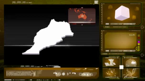 Morocco - monitor per computer - giallo 0 — Video Stock