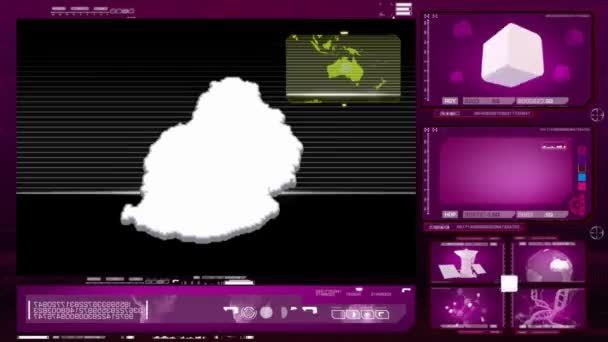 Mauricius - počítačový monitor - růžová 0 — Stock video