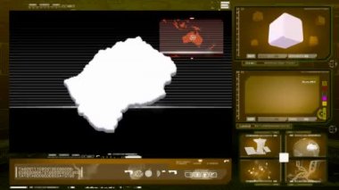 Lesoto - bilgisayar monitörü - sarı 0