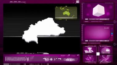 Burkina faso - bilgisayar monitörü - pembe 0