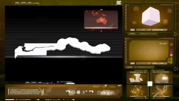 Gâmbia - monitor de computador - amarelo 0 — Vídeo de Stock