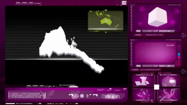 Eritrea - monitor komputer - pink 0 — Stok Video