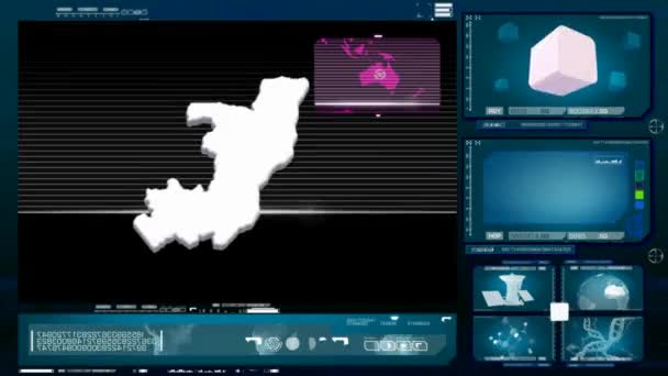 Congo, république de (brazzaville) - moniteur d'ordinateur - bleu 0 