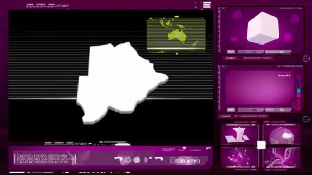 Botswana - monitor per computer - rosa 0 — Video Stock