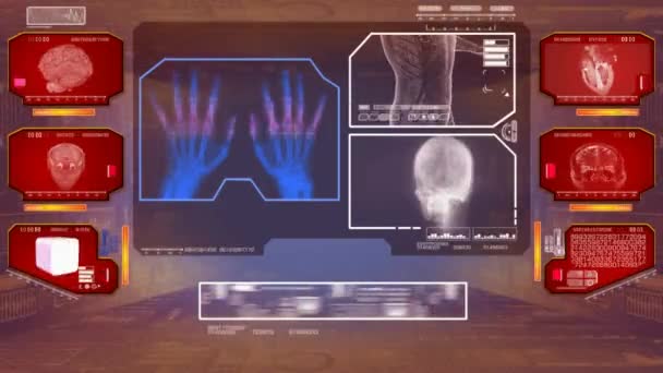 Analyse des mains - High Tech Scan - Rouge 01 — Video