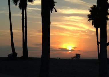 Venice Beach Los Angeles günbatımı