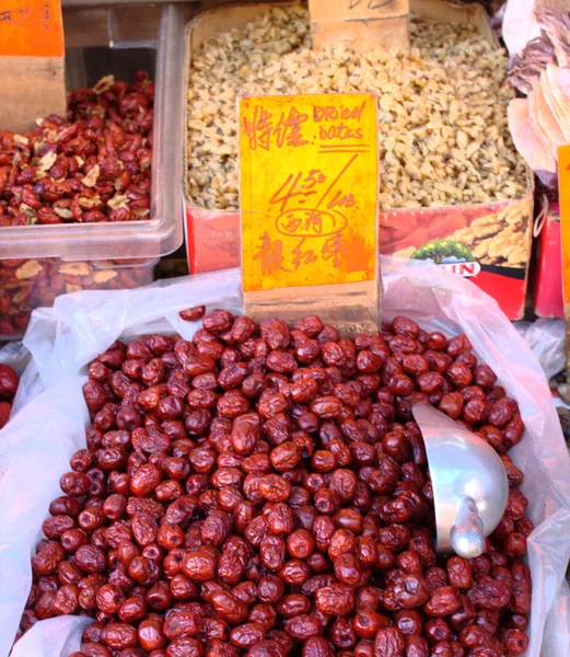 Dates sèches en Chinatown — Photo