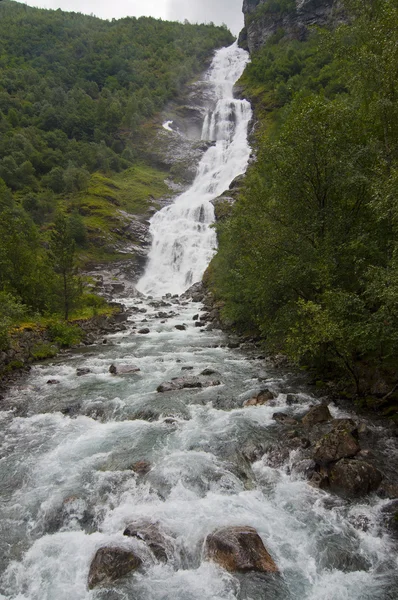 Norwegen, der Wasserfall — Stockfoto