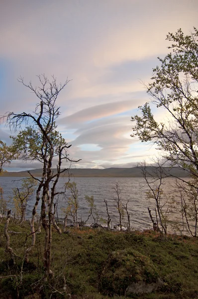 Lappland. Regionen sträcker sig över fyra länder: Norge, Sverige och Finland — Stockfoto