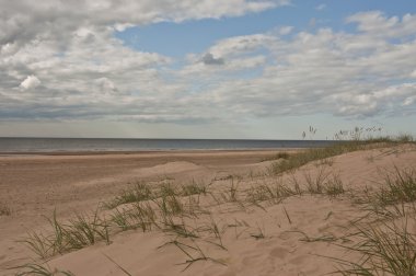 Beyaz dune yakınındaki Riga, Letonya