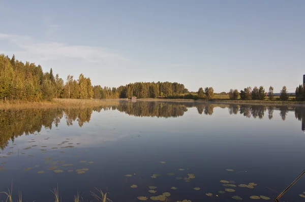 Finland, mist op het water. — Stockfoto