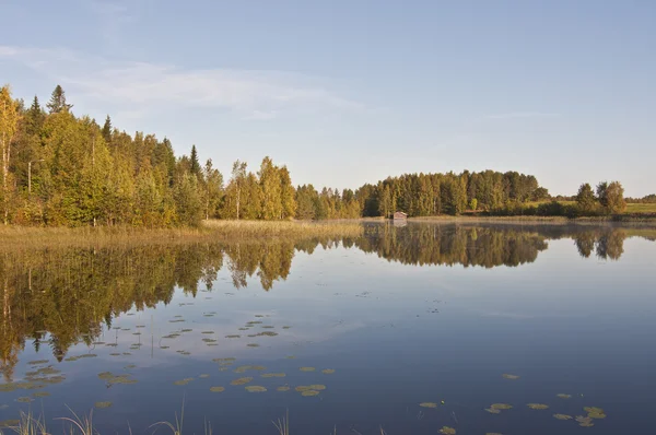 Finlandia, niebla en el agua . — Foto de Stock