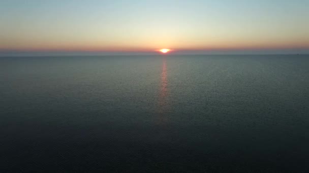 Imagens do drone Sea Sunset no verão — Vídeo de Stock